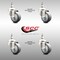 Service Caster 3 Inch 316SS Thermoplastic Rubber Wheel Swivel 1/2 Inch Threaded Stem Caster Set SCC-SS316TS20S314-TPRB-121315-4 - alternate 3